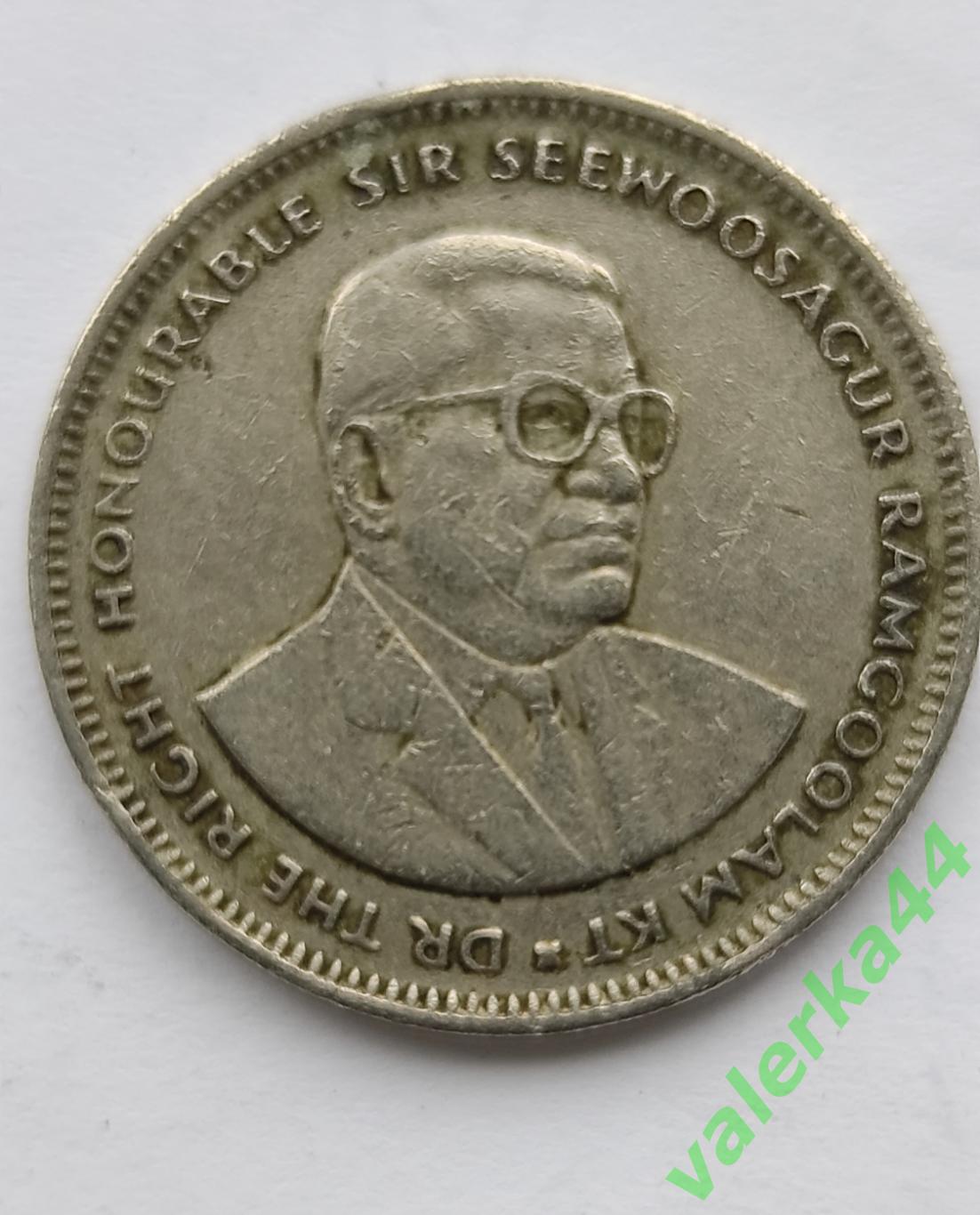 Маврикий 1 рупия 1991 1