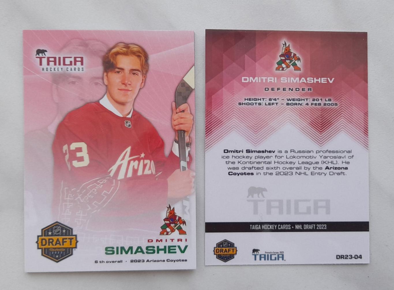 Дмитрий Симашев - Драфт НХЛ 2023 Аризона