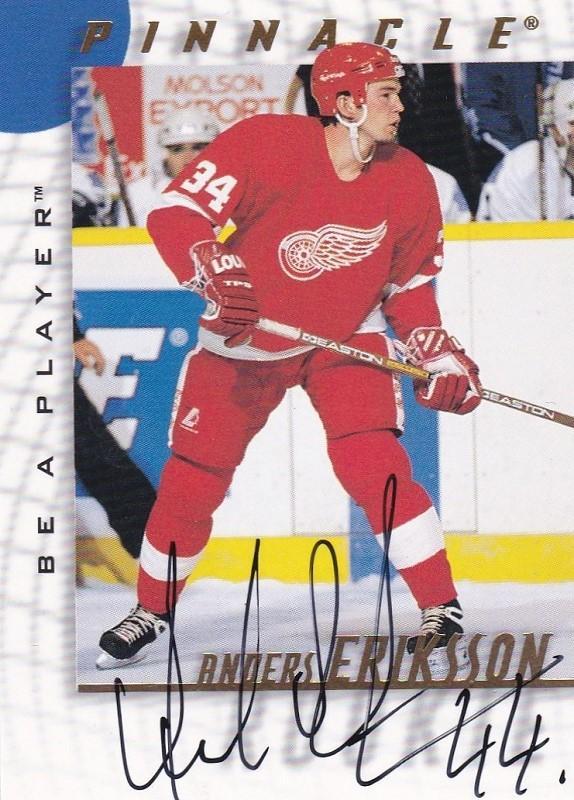 1997-98 Pinnacle Be A Player - [Base] - Autographs #180 Anders Eriksson