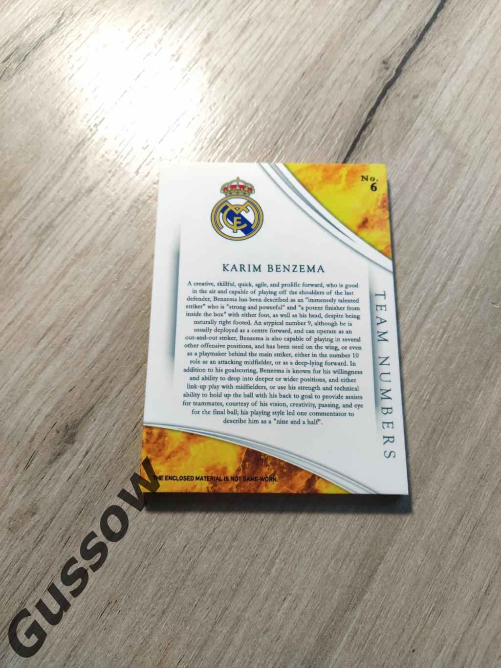 CLS Magnificent collection Team Numbers Karim Benzema 1/1 2