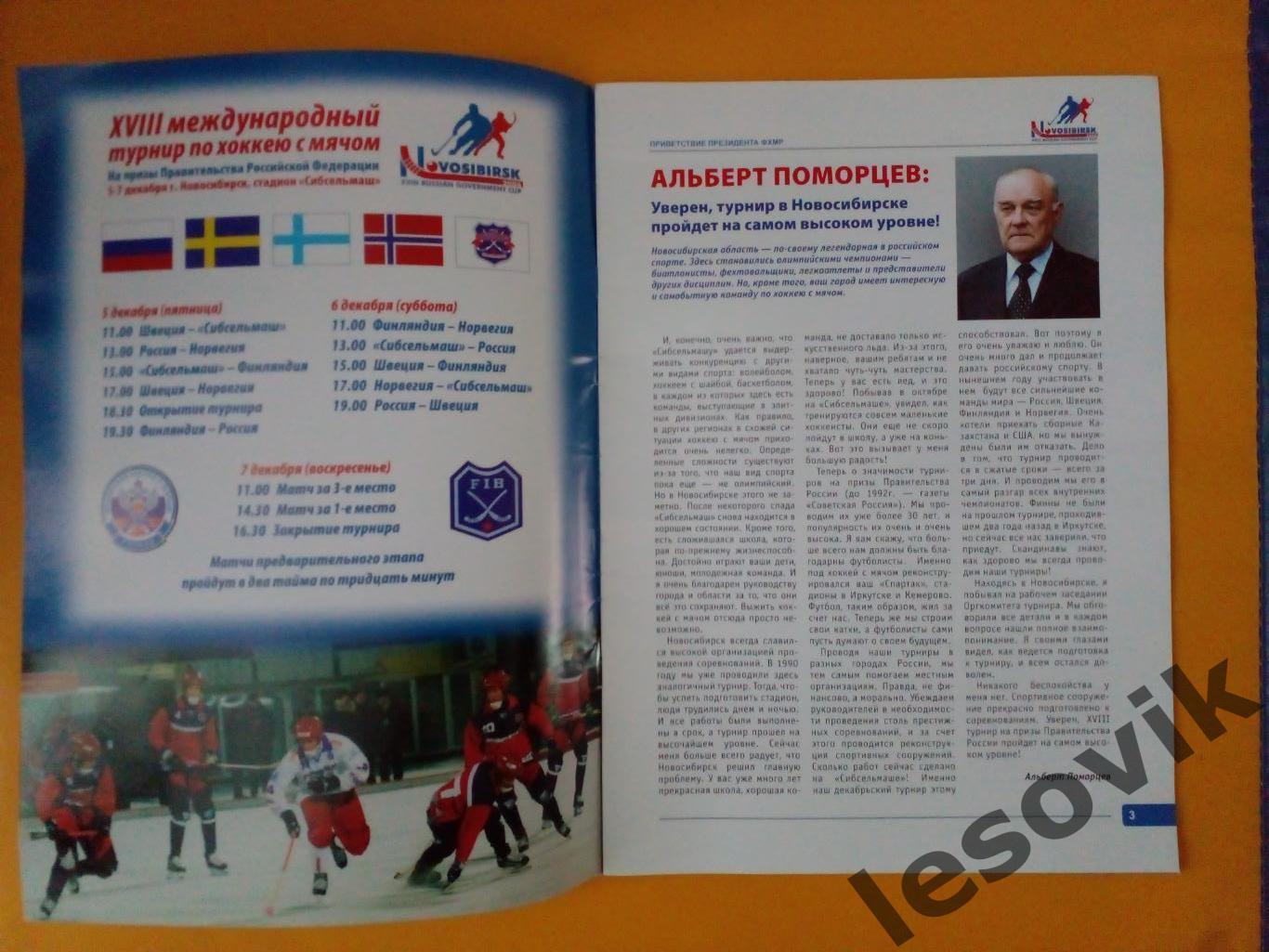 Международный турнир по хоккею с мячом на призы Правительства РФ 2008 2