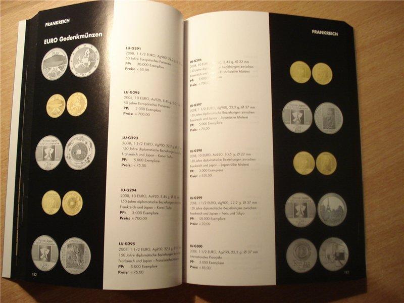 Разновидности монет ЕВРО, каталог-ценник 1