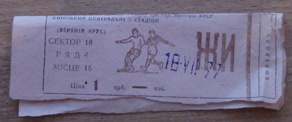Динамо Киев - Динамо Тбилиси 1977
