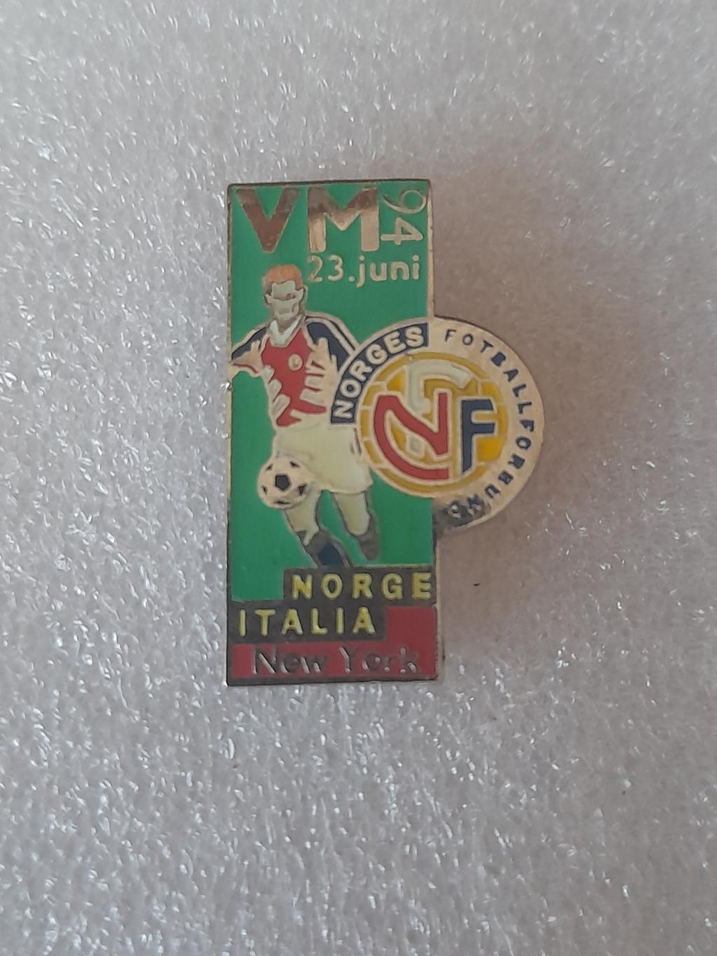 Норвегия - Италия 1994 / клеймо / официальный