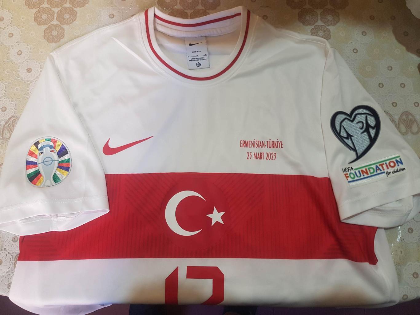 Официальная игровая майка сборной Турции 25.03.2023, N:17 2