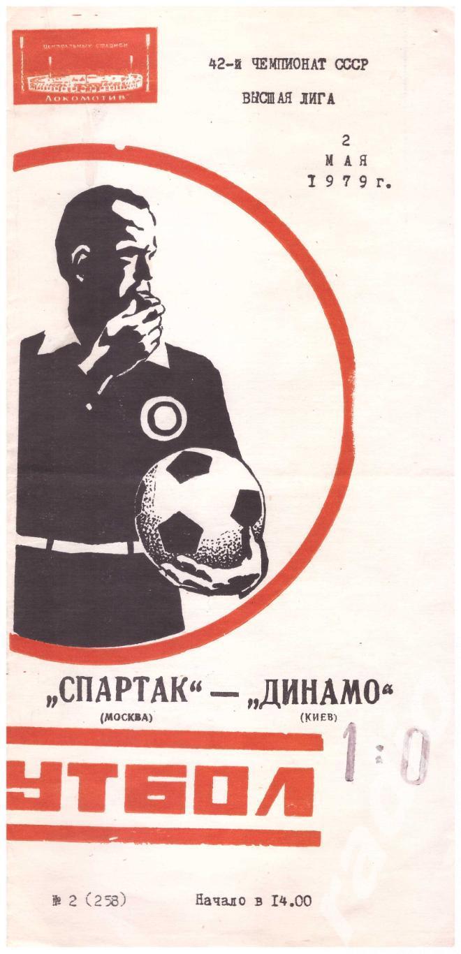 1979 Спартак Москва - Динамо Киев