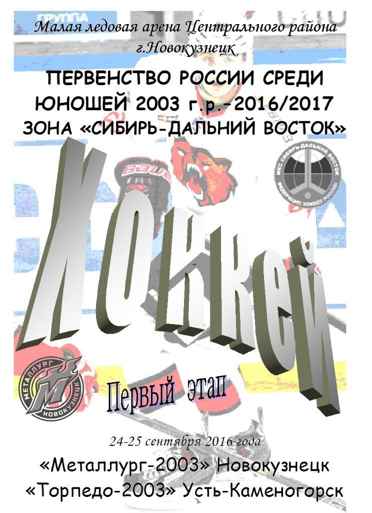 Металлург-2003(Новокузнецк) - Торпедо-03(Усть-Каменогорск) - 2016/17