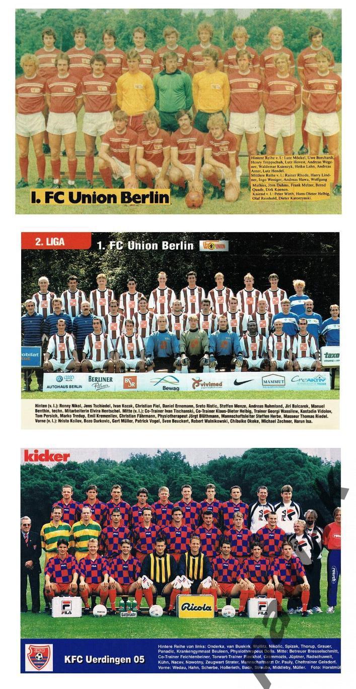 Постеры немецких клубов разных лет из журналов Kicker, Sport bild и NBI 43 шт. 5