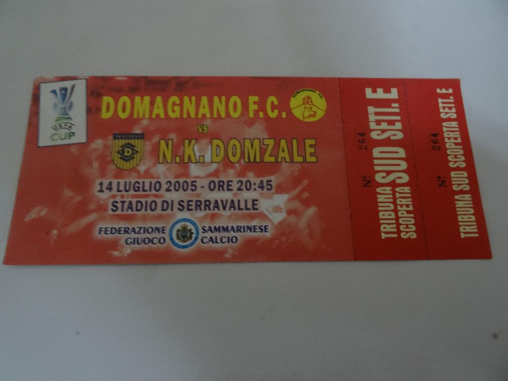 Domagnano – Domzale, Доманьяно - Домжале 2005