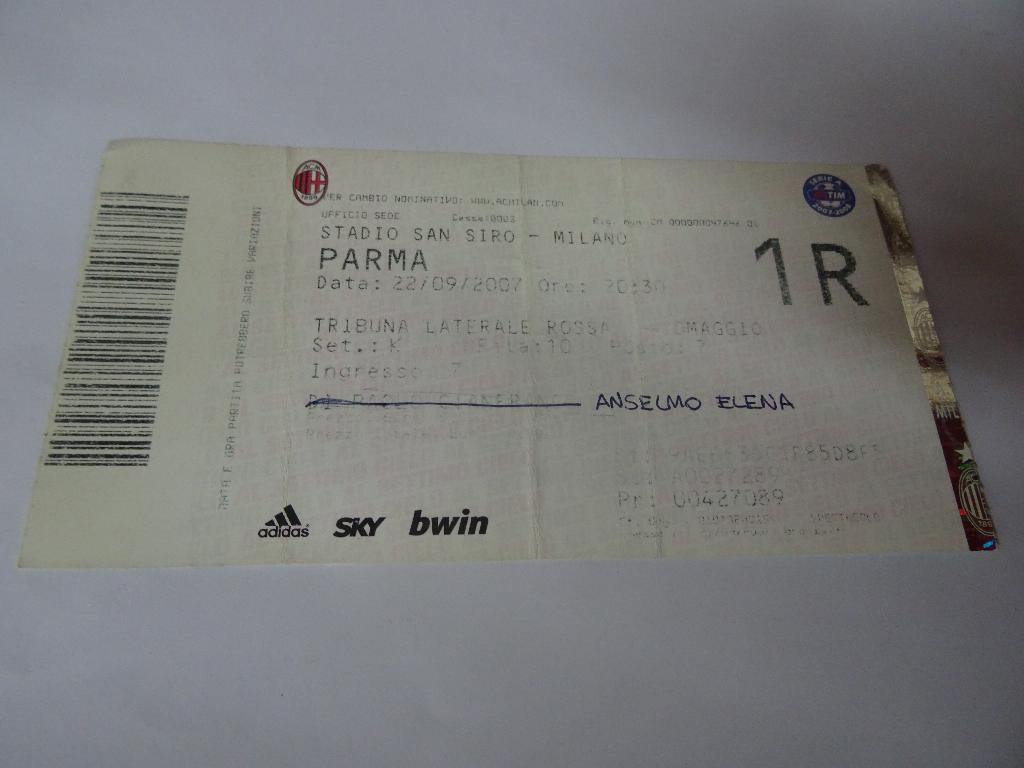 Milan – Parma, Милан - Парма 2007