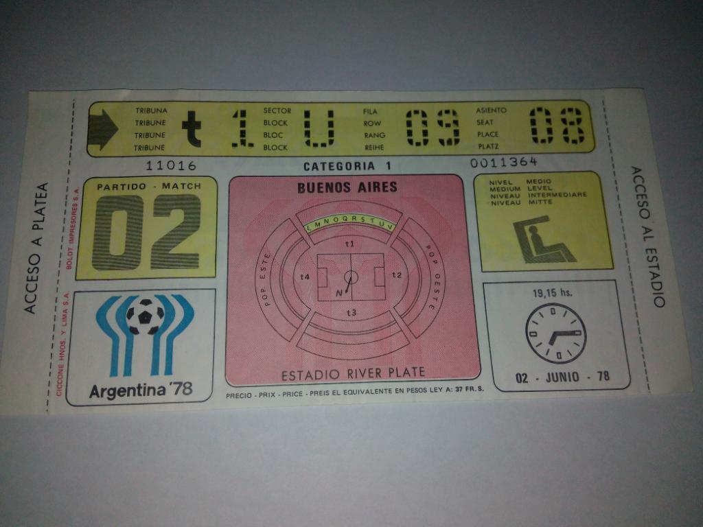 Аргентина - Угорщина, Argentina - Hungary, ЧС 1978