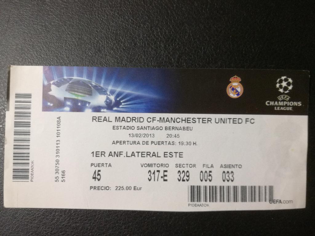 Реал Мадрид - Манчестер Юнайтед 2013. Лига чемпионов