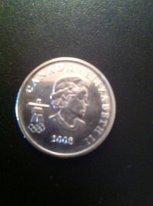 Монета Олимпиада в Ванкувере Канада 2010 Бобслей. VANCOUVER 2010. 1