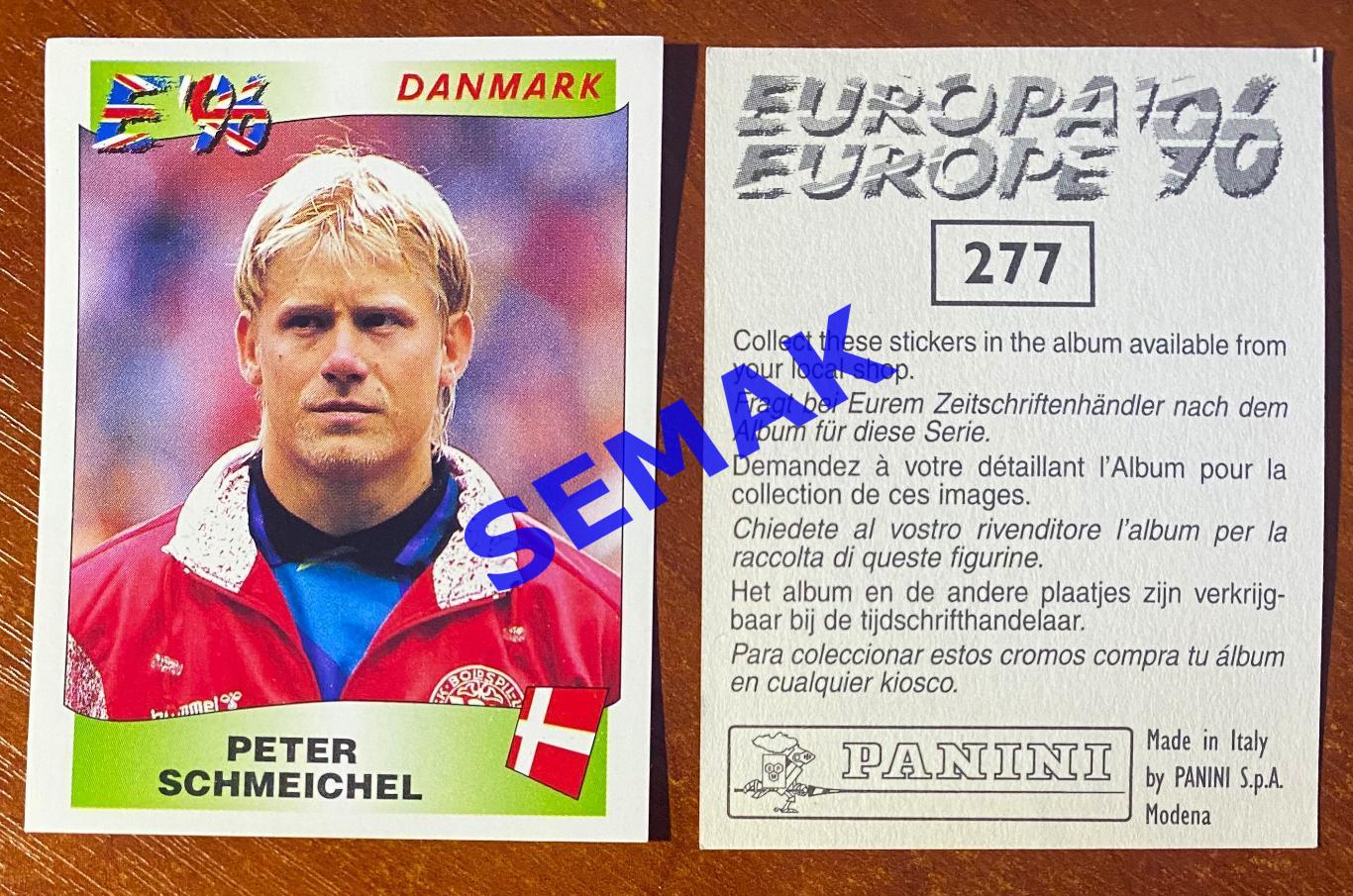 Panini-Панини. Стикер/Наклейка №-277 Евро/EURO - Англия 1996.