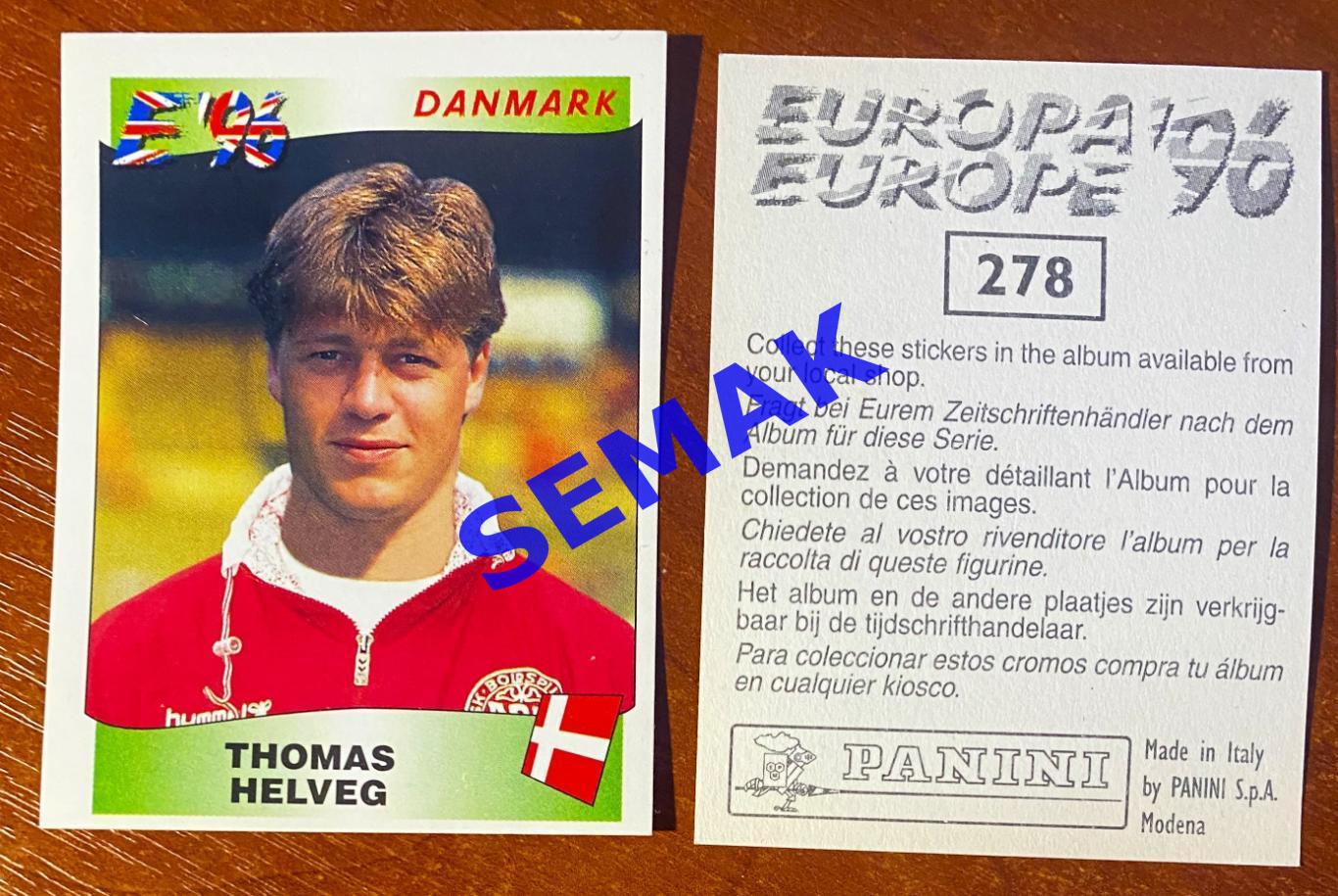 Panini-Панини. Стикер/Наклейка №-278 Евро/EURO - Англия 1996.