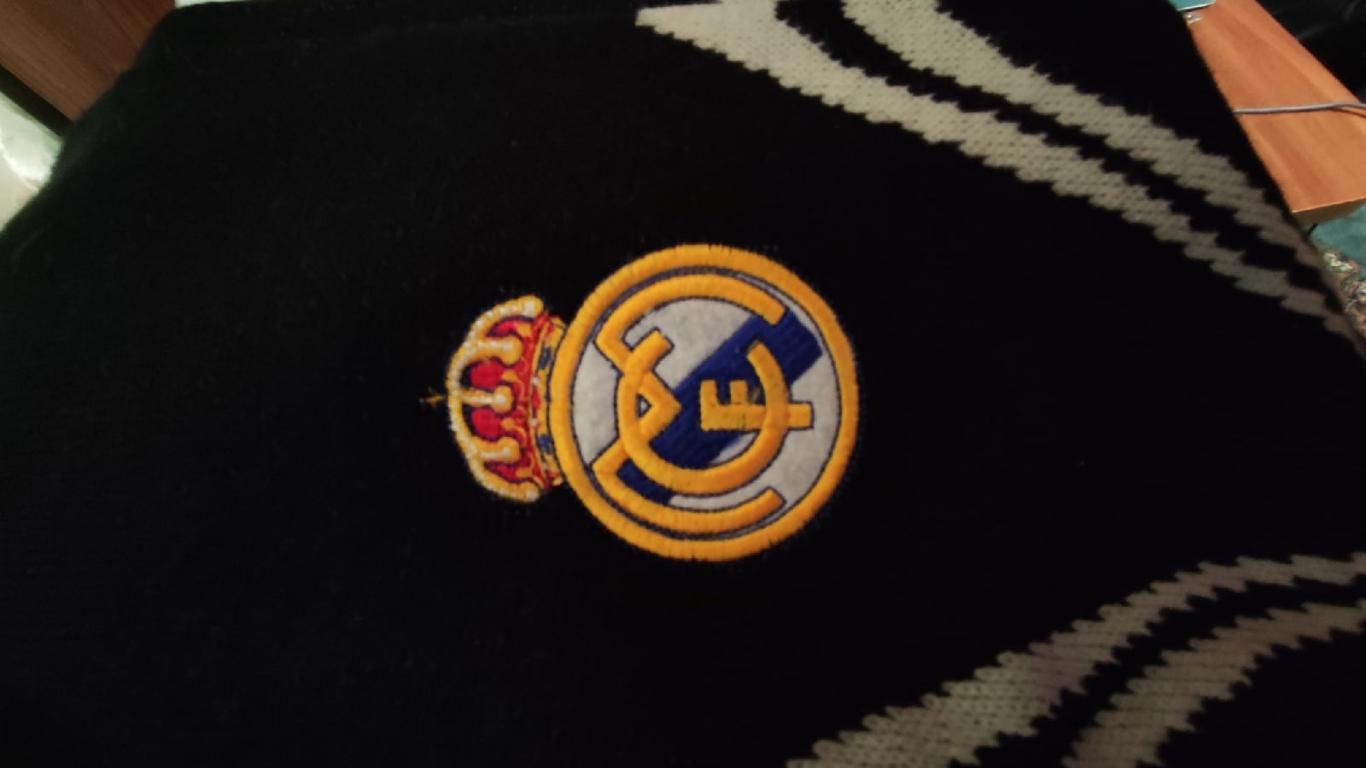 Шарф ФК Реал Мадрид, Испания. Две вышивки, футбол 1