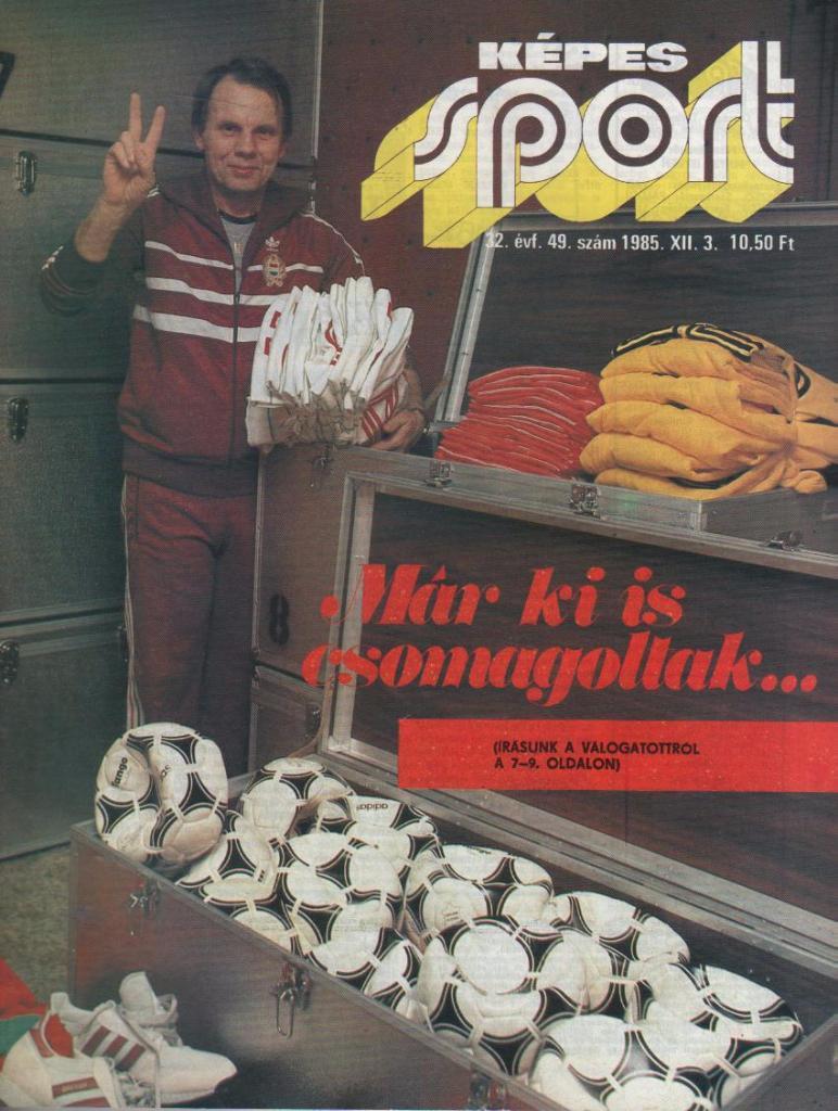 журнал Кепеш спорт г.Будапешт, Венгрия 1985г. №49