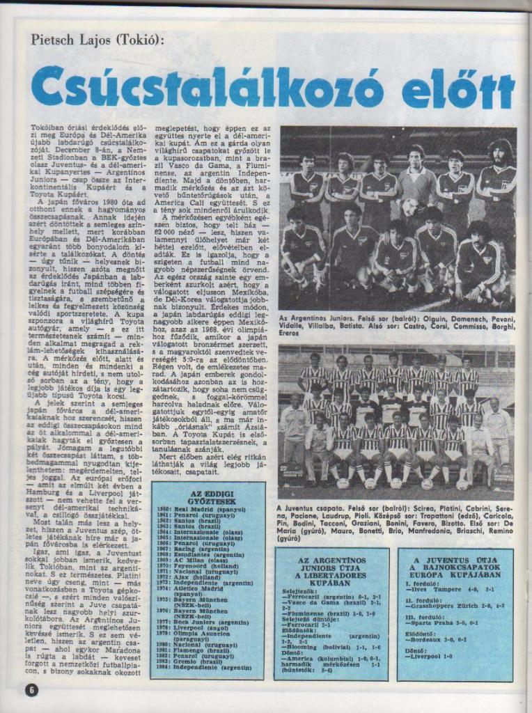 журнал Кепеш спорт г.Будапешт, Венгрия 1985г. №49 1