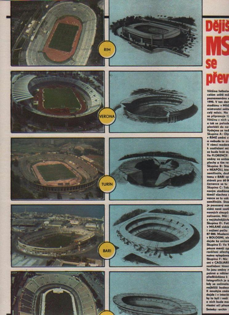 журнал Стадион Прага, Чехословакия 1989г. №13 2
