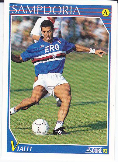 Футбол. Карточка Джанлука Виалли (Сампдория Ювентус) Италия 1992 Вид 1
