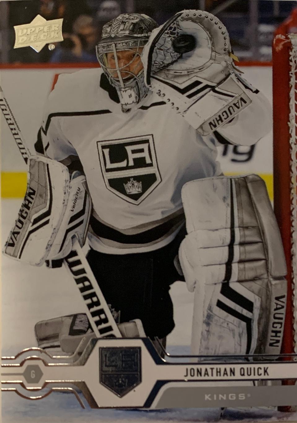 Хоккей. Карточка Jonathan Quick-Джонатан Куик Los Angeles Kings - Кингз НХЛ/NHL