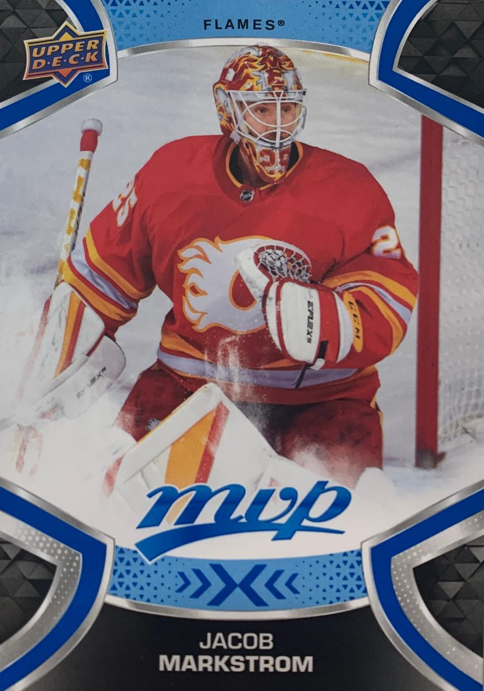 Хоккей. Карточка Jacob Markstrom-Якоб Маркстрем Calgary Flames - Калгари НХЛ/NHL