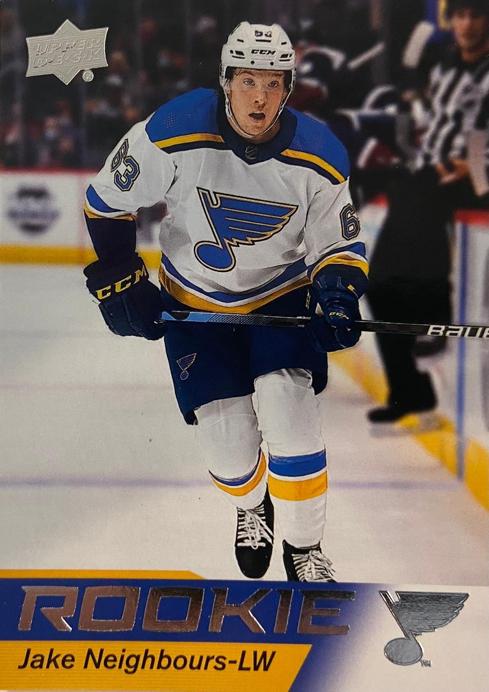 Карточка Jake Neighbours - Джейк Нейборс St. Louis Blues -Сент-Луис Блюз НХЛ NHL