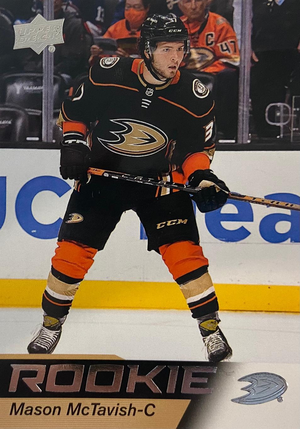 Карточка Mason McTavish - Мейсон Мактавиш Anaheim Ducks - Анахайм Дакс НХЛ NHL