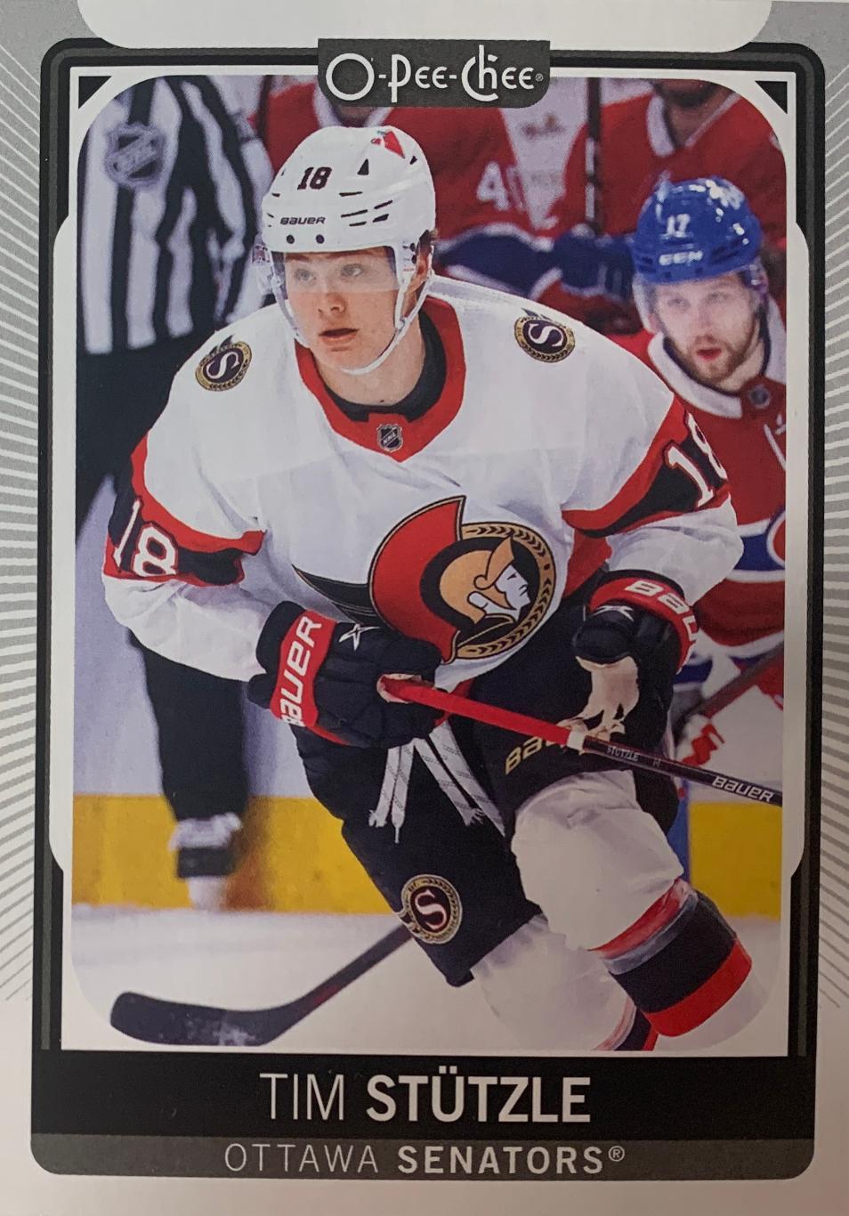 Хоккей Карточка Tim Stutzle-Тим Штюцле Ottawa Senators - Оттава Сенаторз НХЛ/NHL