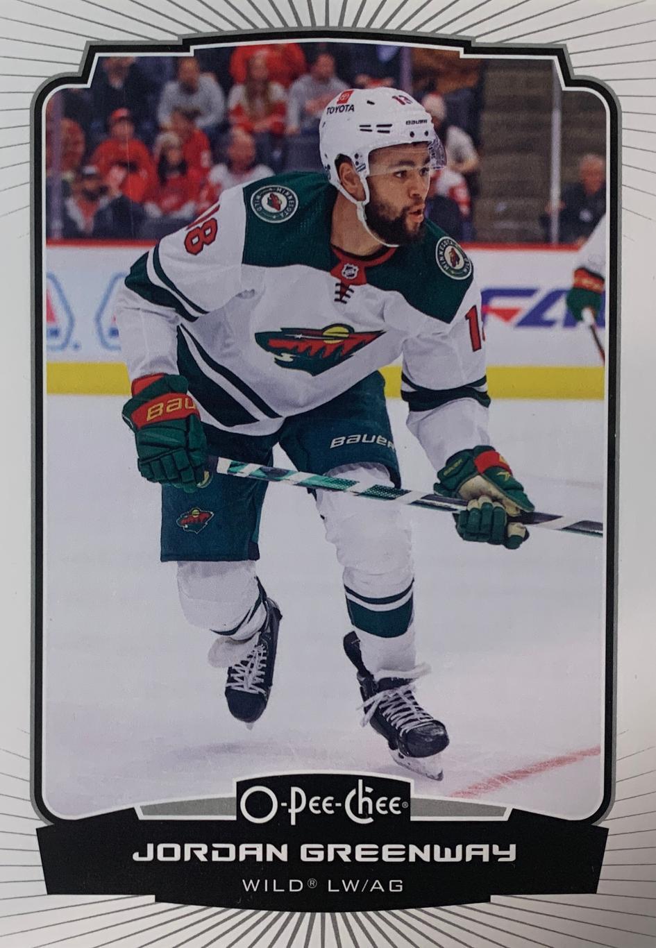 Хоккей Карточка Jordan Greenway-Джордан Гринвэй Minnesota Wild-Миннесота NHL/НХЛ