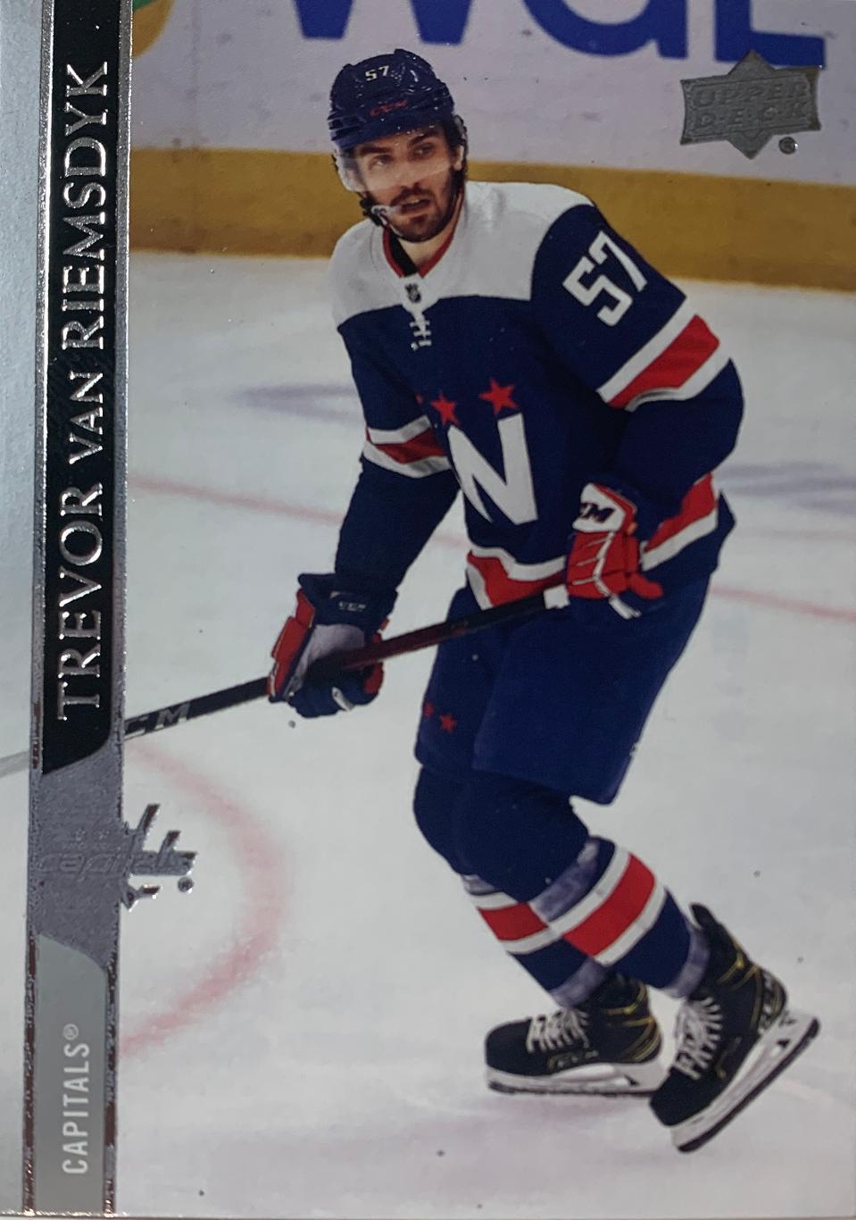 Хоккей. Карточка Trevor van Riemsdyk-Тревор ван Римсдайк Washington Capitals НХЛ