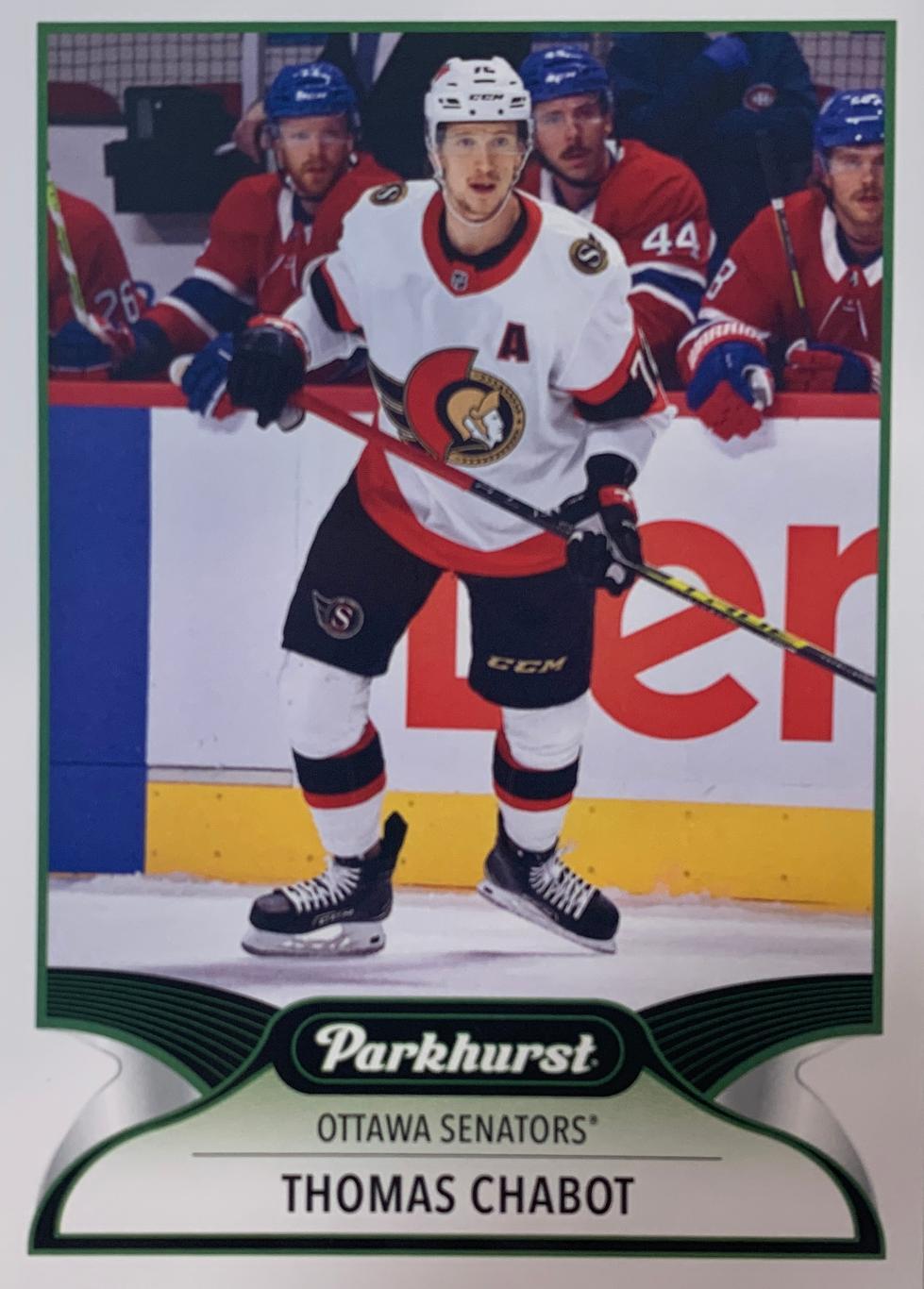Хоккей Карточка Thomas Chabot -Тома Шабо Ottawa Senators-Оттава Сенаторз НХЛ/NHL