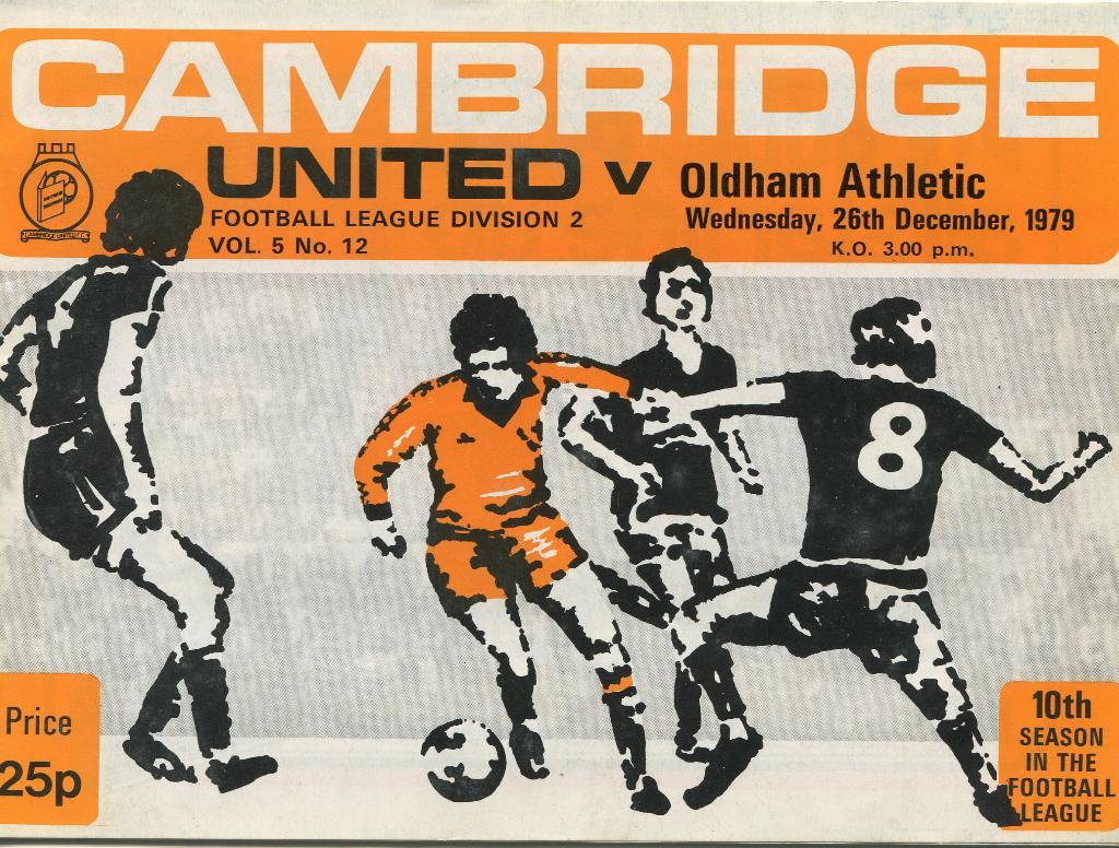 Cambridge United- Oldham Atletic 26.12.79