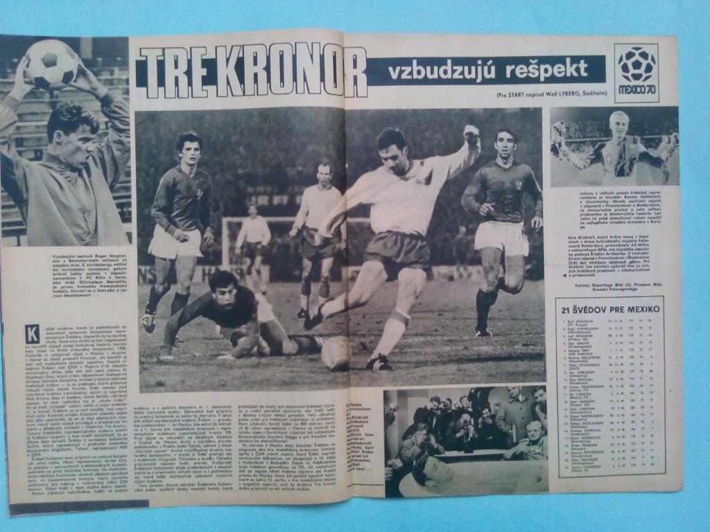 Старт Чехословакия № 4 за 1970 год спортивный еженедельник 16 стр. 1