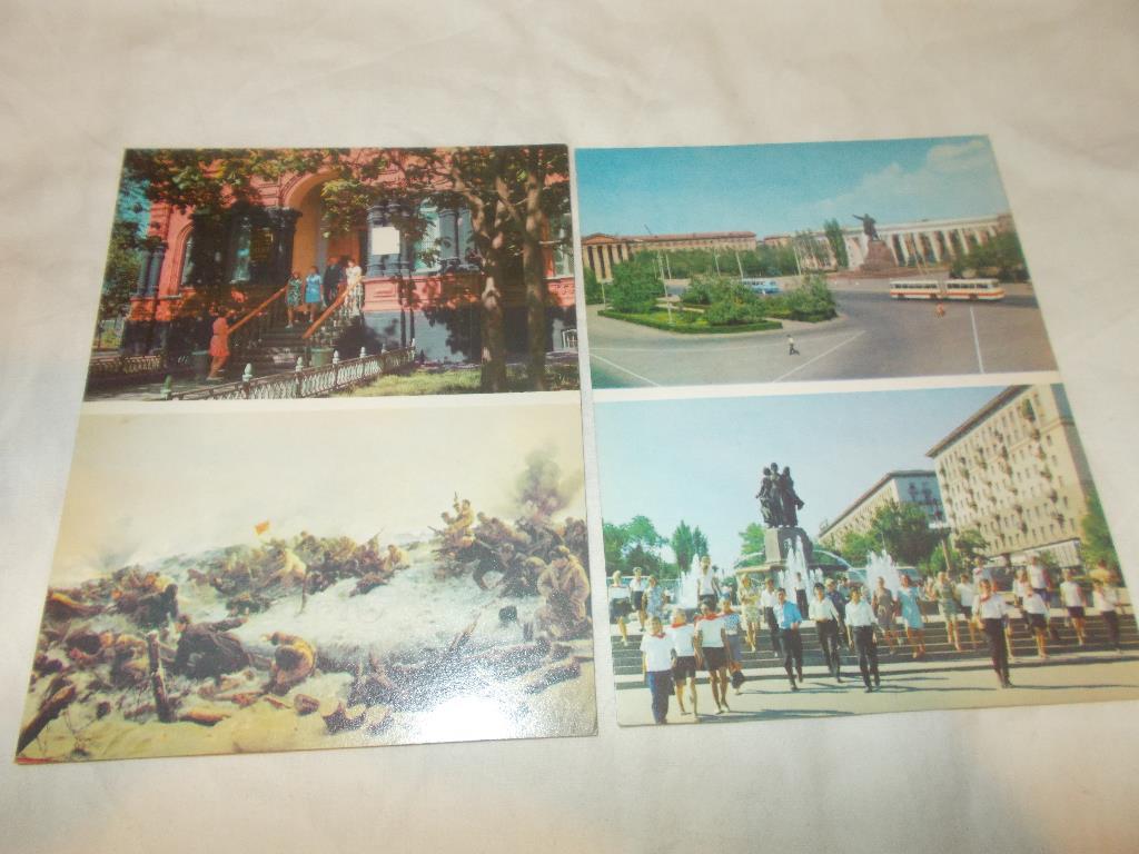 Город - герой : Волгоград 1973 г. полный набор - 15 открыток (крупноформатные) 2