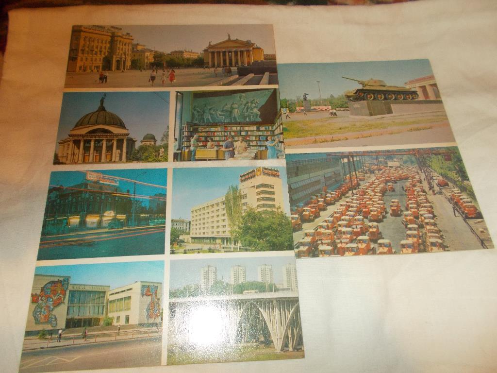 Город - герой : Волгоград 1973 г. полный набор - 15 открыток (крупноформатные) 4