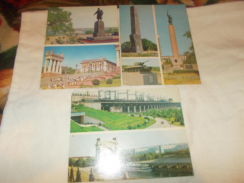 Город - герой : Волгоград 1973 г. полный набор - 15 открыток (крупноформатные) 5