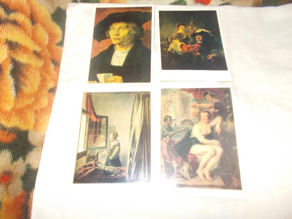 Живопись Дрезденская картинная галерея 1983 г. , полный набор - 16 открыток 1