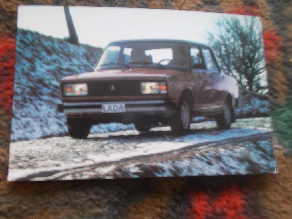 Карманный календарик Транспорт Автомобили ВАЗ - 2107 ( 1988 г. )