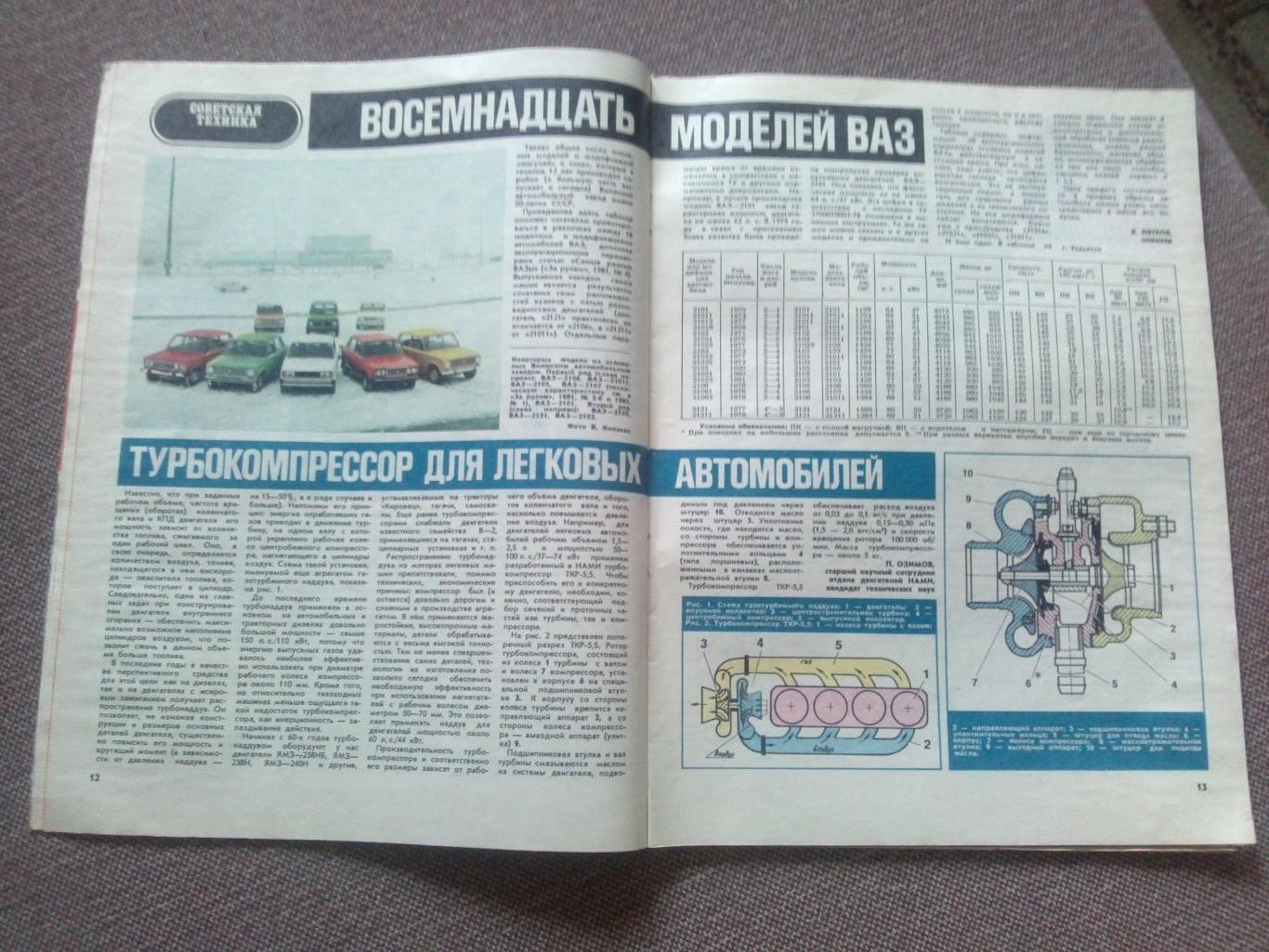 Журнал СССР :За рулем№ 8 ( август ) 1982 г. ( Автомобиль , транспорт ) 6