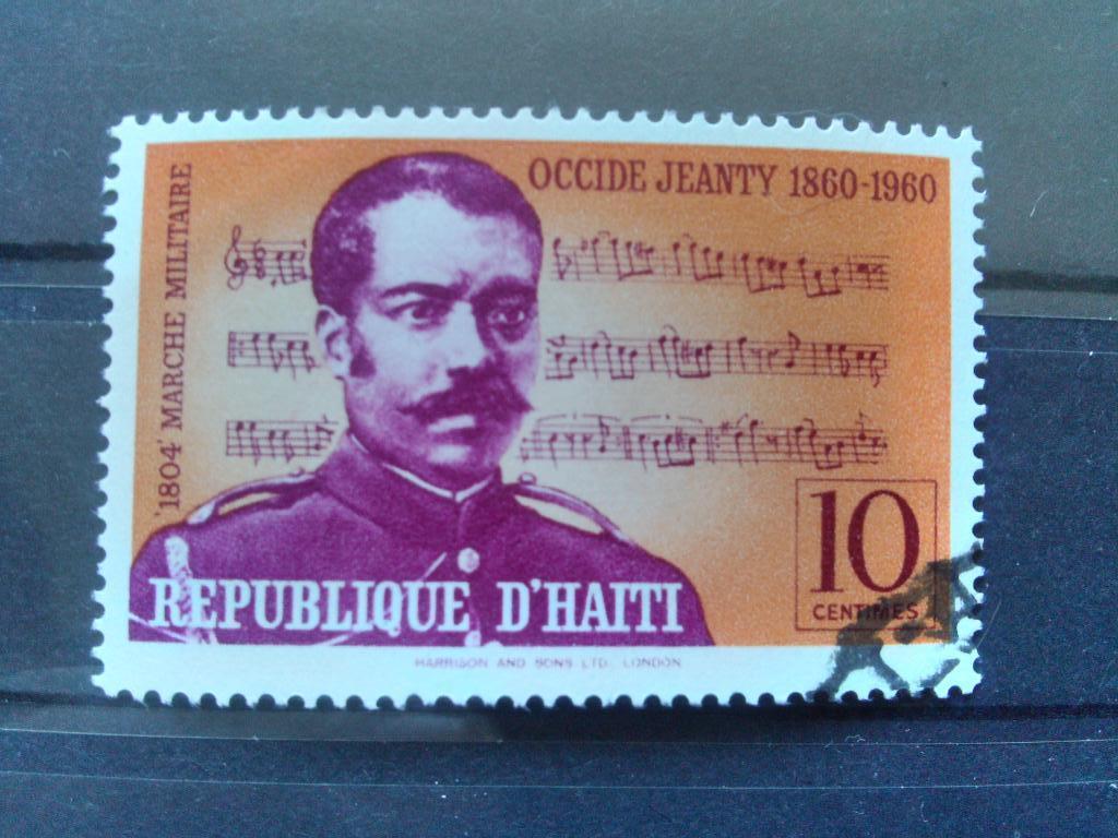 Гаити (Haiti) композитор Occide Jeanty (1860-1960) 100 лет со дня рождения