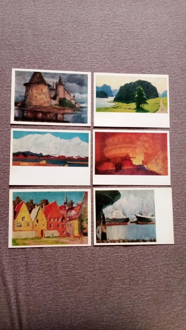 Страна моя родная (живопись) 1974 г. полный набор - 32 открытки (чистые) Мазинер 2