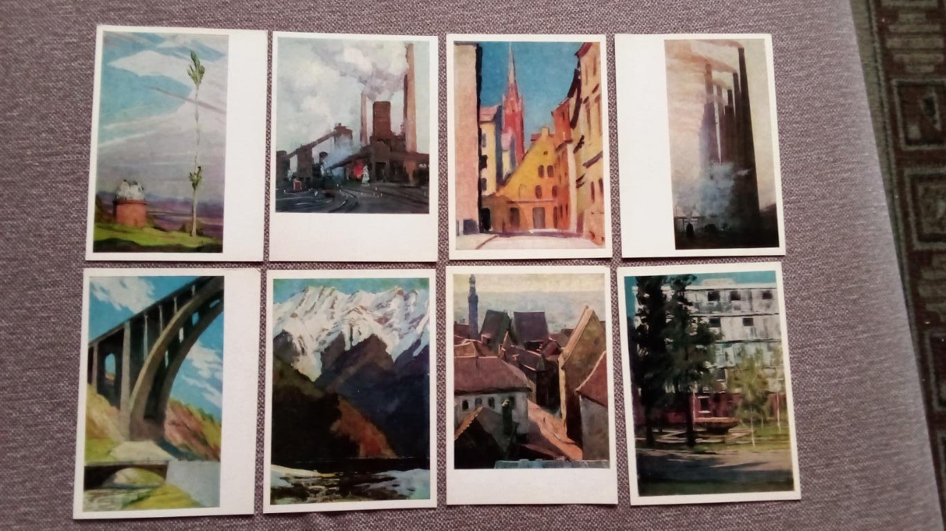 Страна моя родная (живопись) 1974 г. полный набор - 32 открытки (чистые) Мазинер 5
