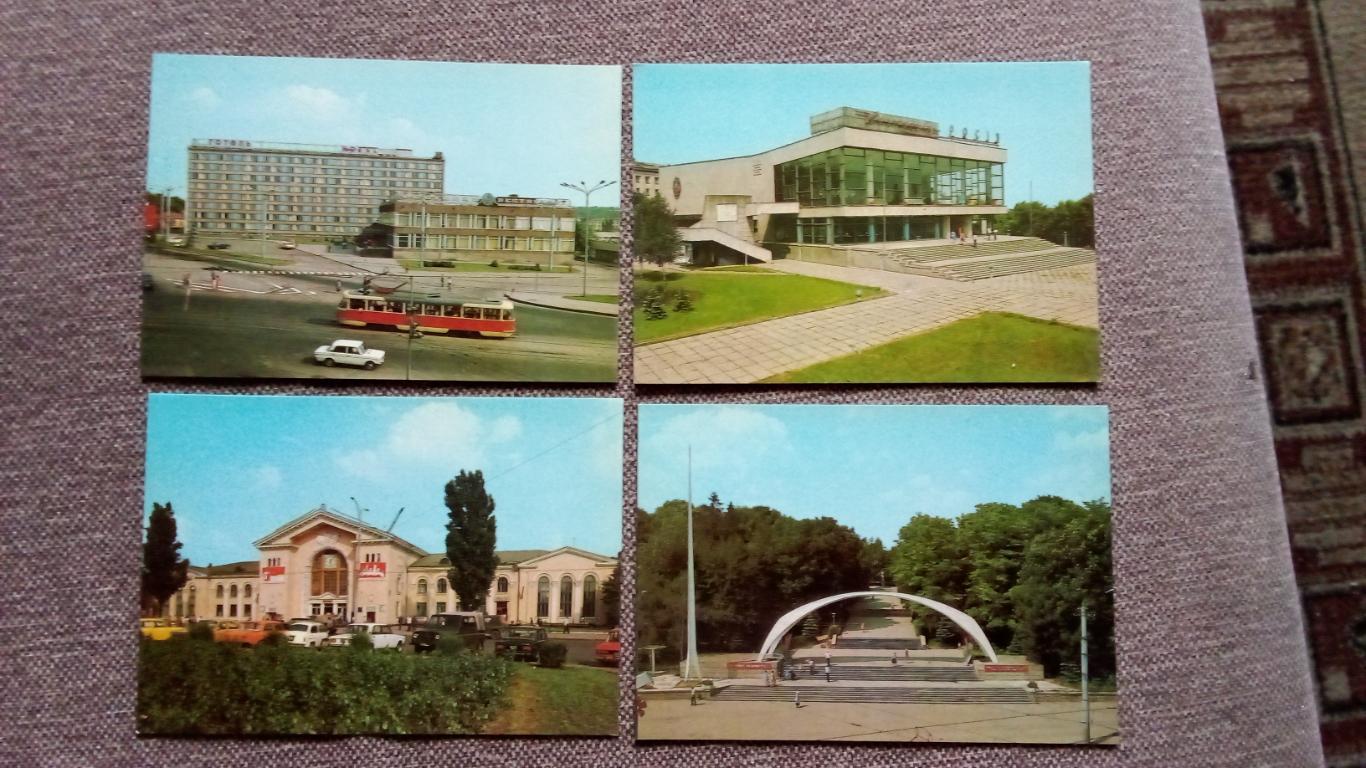 Города СССР : Винница (Украина) 1982 г. полный набор - 10 почтовых открыток 3