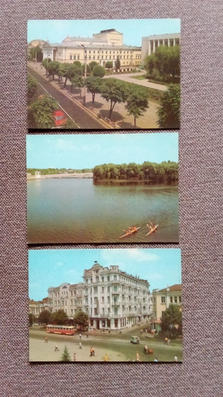 Города СССР : Винница (Украина) 1982 г. полный набор - 10 почтовых открыток 4