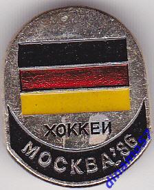 Хоккей - Чемпионат Мира и Европы по хоккею 1986 г. Москва Сборная Германия
