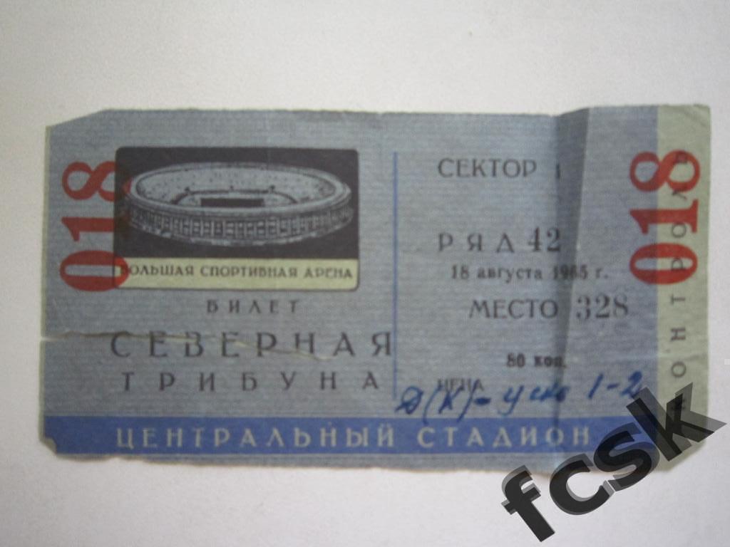 ЦСКА Москва - Динамо Киев 18.08.1965