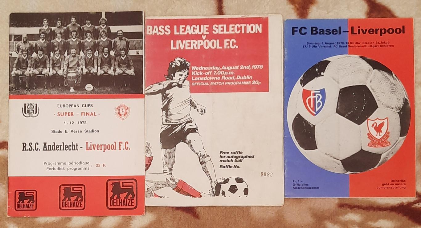 Продажа коллекции! 57 программ + 1 билет ФК Ливерпуль сезона 1978/79