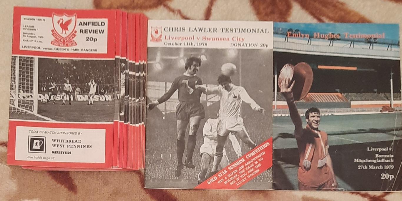 Продажа коллекции! 57 программ + 1 билет ФК Ливерпуль сезона 1978/79 5