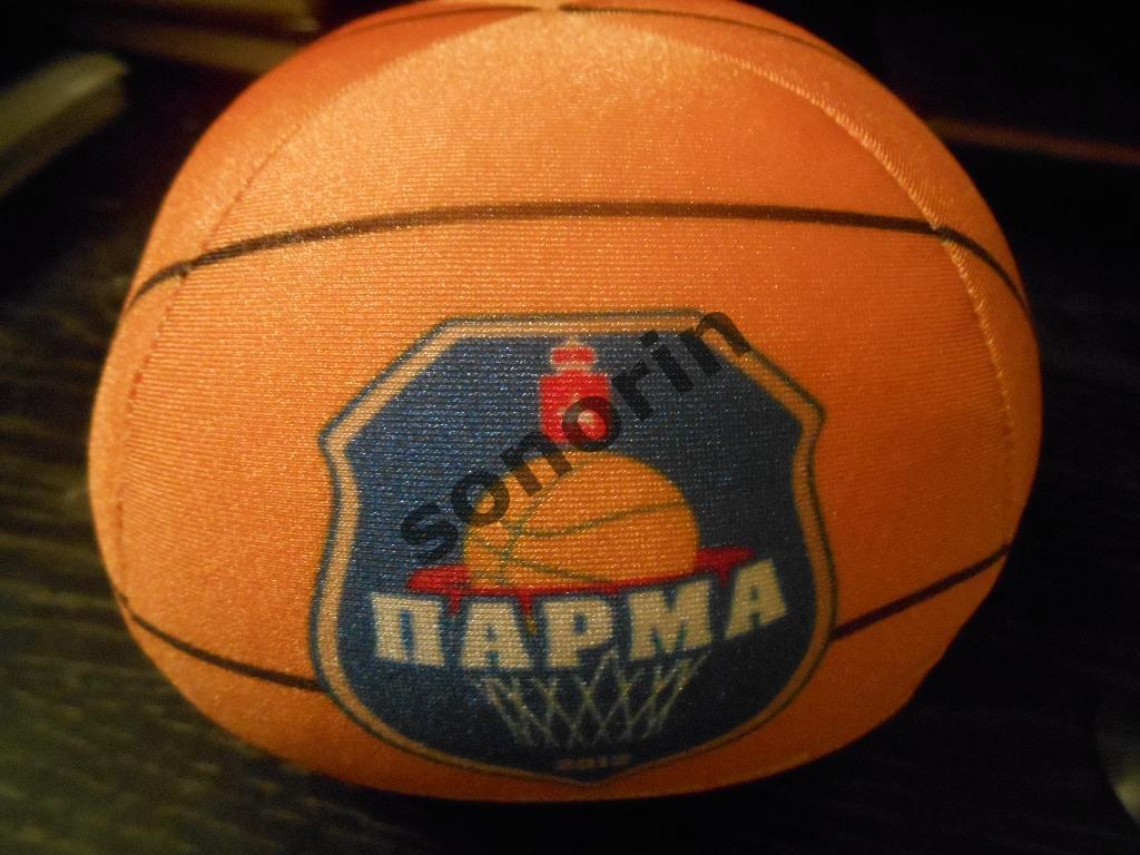 Сувенир - набивной миниатюрный баскетбольный мяч БК Парма (Пермь)